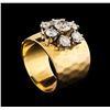 Image 4 : 14KT Yellow Gold 1.55 ctw Diamond Ring