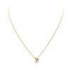 Image 1 : 0.08 ctw Diamond and Pearl Pendant with Chain - 18KT Yellow Gold