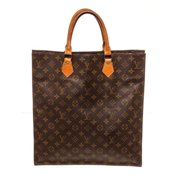 Louis Vuitton Brown Monogram Canvas Sac Plat Tote Bag