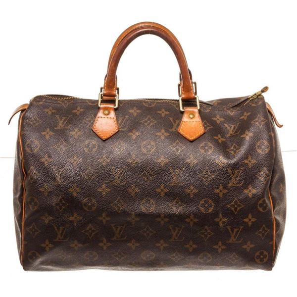 Louis Vuitton Brown Speedy 35cm Satchel Bag