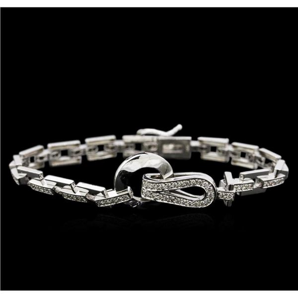 1.65 ctw Diamond Bracelet - 14KT White Gold