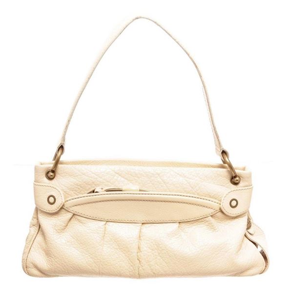 Marc Jacobs Cream Leather Shoulder Bag