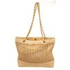 Image 2 : Chanel Gold Mesh Strow Tote Bag