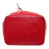 Image 4 : Louis Vuitton Red Epi Leather Noe PM Bucket Bag