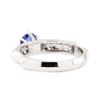 Image 3 : 0.95 ctw Sapphire And Diamond Ring - 18KT White Gold