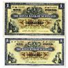 Image 1 : Royal Bank of Scotland Issued Banknote Pair, ca. 1950-60s