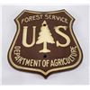 Image 1 : Original US Forest Service Wood Shield Sign