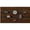 Image 1 : Lot of Sterling Navajo Native American Rings