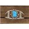 Image 1 : Navajo Sterling Silver Turquoise Bracelet
