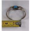 Image 8 : Navajo Sterling Silver Turquoise Bracelet