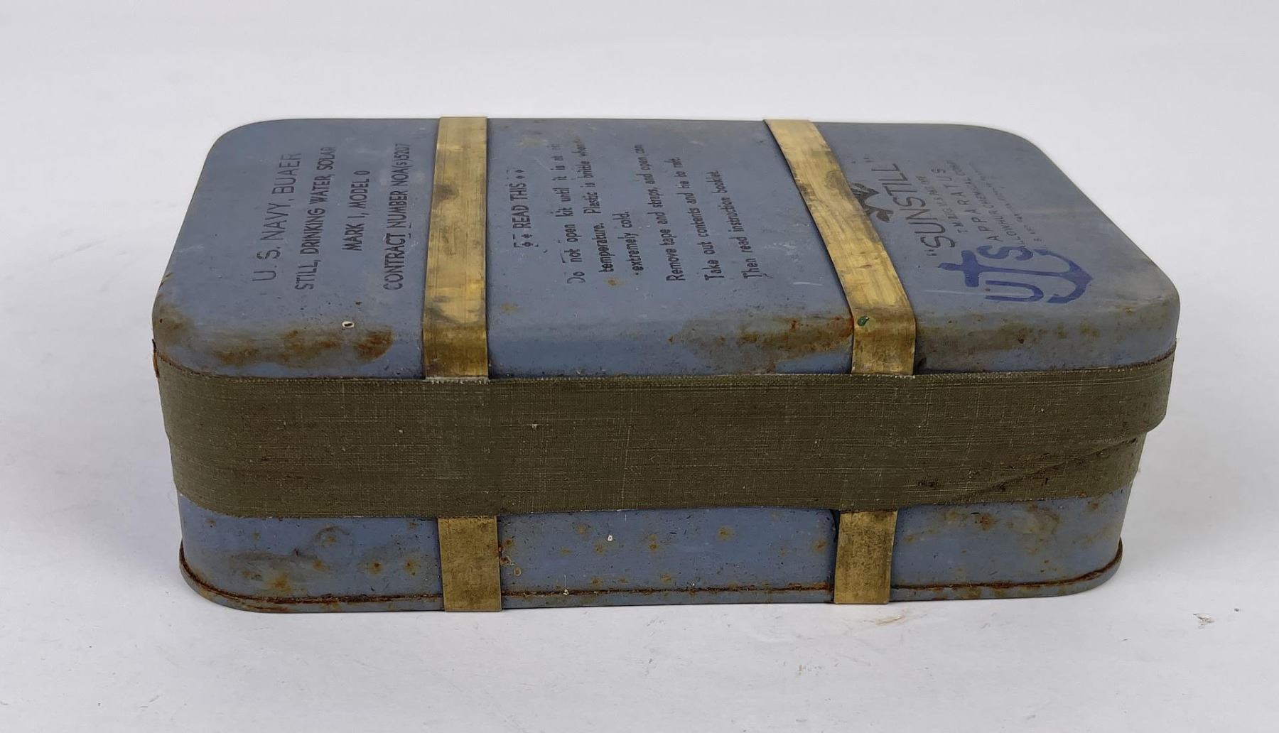 WW2 US Navy Pilot Solar Still Life Raft Kit