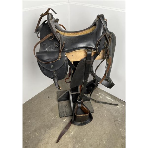 WW1 McClellan Saddle w/ Bags