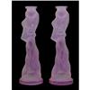 Image 1 : Czech Bohemian ALEXANDRITE Figural Candlesticks#2247222