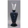 Image 1 : Czech Bohemian BLACK Perfume Bottle ART DECO #2247237