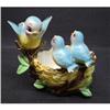 Image 1 : LOVELY FIGURAL PLANTER BLUE BIRD FAMILY #2247275