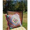 Image 1 : Antique SHABBY CHIC Needlework Pillow #2247307