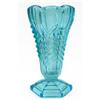 Image 1 : Davidson Turquoise Blue Chevron Vase #2247685