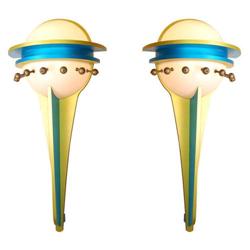 Pair of  Massive Post Modern Sconces #2261397