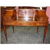 Image 1 : Mahogany Leather Top Desk Writing Table #2261593