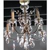 Image 1 : Crystal, and Brass Chandelier #2261624