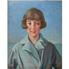 Image 1 : Girl with the Sea beyond by Harry John Pearson #2261838