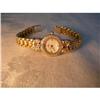 Image 1 : Estate 14K YG Gold Allegro Diamond Ruby Watch #2261861