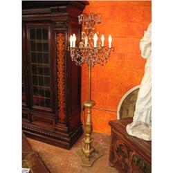 Italian Antique candelabra floor lamp #2262012