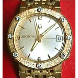 18kt Gold Bulova Accutron Watch 18k Wristwatch #2262059