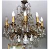Image 1 : French bronze cast and crystal chandelier #2262093