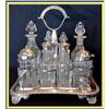 Image 1 : WILLIAM IV 8PC ST SILVER & GLASS CRUET SET 1832#2262117