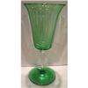 Image 1 : Two Steuben Green Crystal Water Goblets #2274305