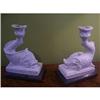 Image 1 : Fr Empire Alabaster Dolphin Candlesticks  #2274308