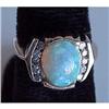 Image 1 : Opal and diamond ladies ring #2274437