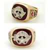 Image 1 : 14+gm 14k Gold Shriner's Ring 7.5cwt Ruby cab  #2274569