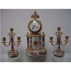 A French Marble Gilt/brass Garniture Period #2274781