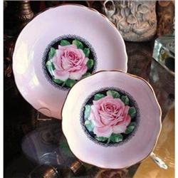 CANDY PINK ROSE PARAGON CUP & SAUCER #2285322