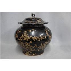 Chinese  Black  Glaze  Porcelain  Jar #2285513