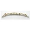 Image 1 : 14 Kt Gold and Natural Pearl Crescent Pin #2286037