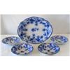 Image 1 : Flow Blue Set of 5 bowls "Colonial" 1890 #2286073