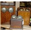 Image 1 : 2 Oak Vintage Telephone Ringer Box  #2286230