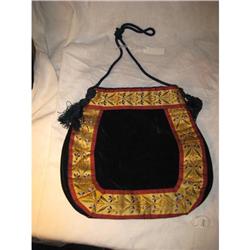 Antique Victorian Edwardian Velvet Ribbon Purse#2293866