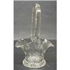 Image 1 : PRETTY ETCHED CRYSTAL TINY BASKET - VASE #2293957