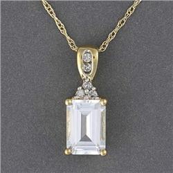 Topaz & Diamond Necklace #2294136