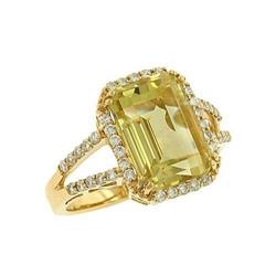 Cushion Cut Yellow Quartz #2294149