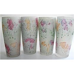 Tumblers Rueven Art Glass Set of 4 #2294162