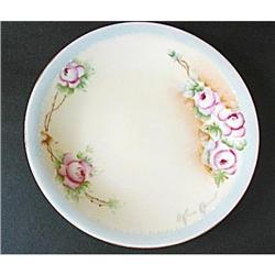 Plate Limoges Jean Pouyat Signed Roses Plate #2294166