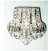 Image 1 : Art Deco Paste Rhinestone Dress Clip #2294185