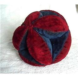 19C Antique Amish American Velvet Pin Cushion #2294291