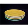 Image 1 : Hazel Atlas Moderntone Set of 4 Saucers #2294424