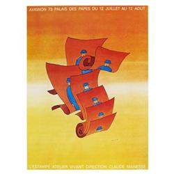 Jean-Michel Folon Untitled Offset Lithograph #2294569